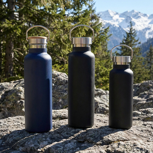 Bouteille d'eau isotherme à double paroi en acier inoxydable 304, sans transfert de poussière, 17oz 25oz 32oz, garde au froid 24H, compatible porte-gobelet - Product Image 1