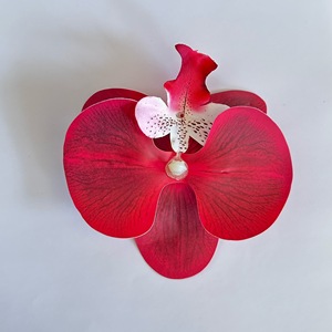 Vente en gros de têtes de fleurs d'orchidées Phalaenopsis artificielles 3D, toucher réel, <span class=keywords><strong>pour</strong></span> la création de pinces à cheveux, corsages, décoration de gâteaux - Product Image 6