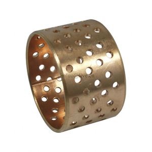 Manchon de coussinets auto-lubrifiants sans huile à bride DIN, en bronze recouvert de PTFE, avec support DU - Product Image 2
