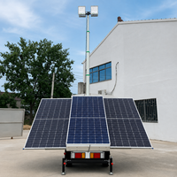 Solarbetriebener Lichtturm mit 12V Gel-Batterie und MPPT Smart Control für Notfallrettung, Katastrophenhilfe, netzunabhängige und abgelegene Arbeitsplätze