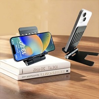 Nouveauté : Support de téléphone portable pliable et antidérapant pour bureau, compatible avec les smartphones et tablettes