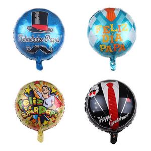 18 pulgadas Español Feliz Día del Padre Globos de helio Feliz Dia Super Papa Globos de aluminio Padre Madre Fiesta Decoración Baloes - Product Image 1