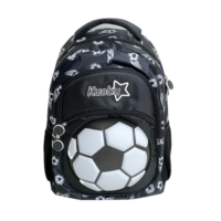 Sac à dos scolaire KUOBU personnalisé avec logo, en polyester durable, fermeture éclair, système de soutien dorsal ergonomique, compartiment pour ordinateur