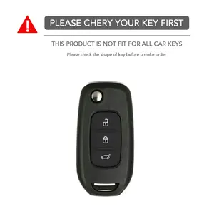 Étui de clé en silicone pour <span class=keywords><strong>Renault</strong></span> Kwid 2023 Trafic Clio Kadjar Clio 5 Captur Arkana Sandero Stepway Logan <span class=keywords><strong>Twingo</strong></span> - Product Image 2