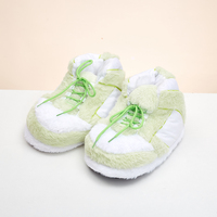 Chaussures Confortables en Peluche Dunk High, Baskets à Bout Rond, pour Intérieur et Extérieur, Taille Unique, Type Pantoufles