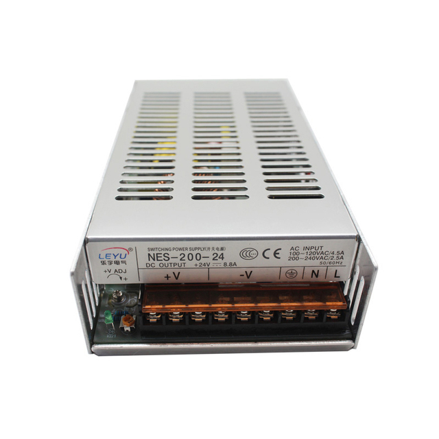 NES-200 200W Adjustable Bench Switching Power Supply 12V 4.2A / 24V 2.2A / 48V  Universal AC to DC Converter for Machines