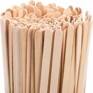 100 pz Stick di cera per la depilazione in legno spatola monouso per la depilazione delle sopracciglia per la <span class=keywords><strong>ceretta</strong></span> spatola per donna strumento di bellezza - Product Image 3