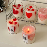 Günstige, farbenfrohe Frucht-Design-Gelee-Sojawachs-Kerzen, umweltfreundlich, duftend, rauchfrei, Geschenkbox-Set, Valentinstagsgeschenk