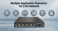 5 Portlu 2.5G Ethernet Switch, 10G SFP+ Uplink ile, Akıllı Web Yönetimli Çoklu Gigabit Masaüstü Ağ Switch'ı