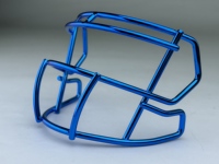 2024 universel Mini masque facial métal galvanoplastie Chrome masque facial pour mini casques de Football pour l'affichage