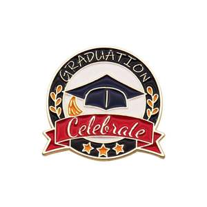 Nuevo Diseño Broche de Metal Fundido para Ceremonia de Graduación, con Frase Creativa, para Birrete de Doctorado, Flor para la Oreja, Corsage, Mochila o Blusa - Product Image 4