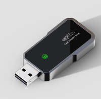 Adaptateur CarPlay sans fil Fuallwin, USB Plug & Play, double connexion Wi-Fi 5 GHz pour Apple iPhone et Android, garantie 1 an