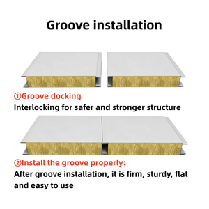 Panneaux sandwich en mousse EPS avec revêtement en acier coloré pour murs et plafonds, fournisseur pour la construction d'ateliers GMP et d'usines agroalimentaires - Product Image 5