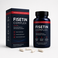 Capsules de Fisetin 500mg en gros – Formule 3-en-1 Longévité (Quercétine & Resvératrol) – Supplément Végétalien Non-OGM – Prix Usine