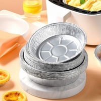 Plat à pâtisserie rond en aluminium de haute qualité avec couvercle pour gâteaux, pains, pâtisseries et cuisson au four