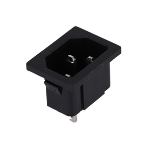 Convertidor de enchufe de toma de corriente CA de 3 pines negro con certificación CE adaptador de corriente CA - Product Image 1