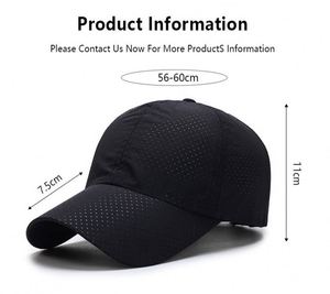 Gorra de béisbol de malla personalizada para hombre, gorra de poliéster para verano, protección solar para exteriores, transpirable, gorra de pesca con visera de pico de pato - Product Image 3