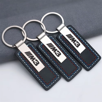 Porte-clés en cuir personnalisé avec logo, plaques métalliques gravées au laser, porte-clés en PU noir et marron pour cadeaux d'entreprise de marques automobiles
