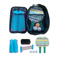 Conception personnalisée Impression UV Tennis De Table Famille Ensemble 2 Joueurs Filet De Ping-Pong Rétractable 3 Balles avec Sac De Transport Jeux De Table