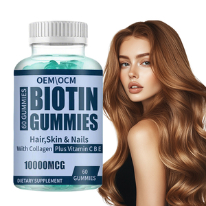 Gomitas de Biotina y Multivitaminas para el Crecimiento del Cabello, Salud de la Piel y Salud de las Uñas, para Adolescentes y Adultos, Certificación Halal, OEM - Product Image 1