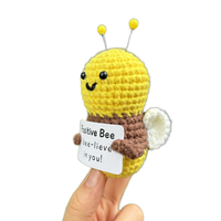 Décoration d'anniversaire en crochet Art Déco, petite abeille, objet de collection pour adultes