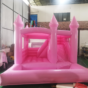 <span class=keywords><strong>Precio</strong></span> al por mayor Fiesta <span class=keywords><strong>Alquiler</strong></span> Color Hot Pink Castillo hinchable con foso <span class=keywords><strong>de</strong></span> bolas y tobogán para la venta - Product Image 5