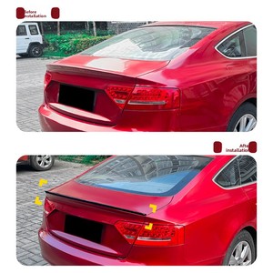 Alerón Trasero para Audi <span class=keywords><strong>A5</strong></span> 8T Sportback Cuatro Puertas Modelo S5 2007-2016, Acabado en Negro Piano con Fibra de Carbono para OLIVER - Product Image 4