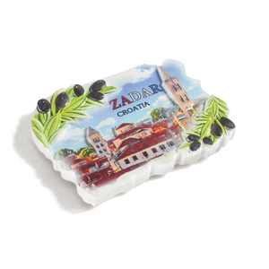 Imán <span class=keywords><strong>de</strong></span> Resina 3D para Refrigerador, Recuerdo <span class=keywords><strong>de</strong></span> Croacia, Imán <span class=keywords><strong>de</strong></span> Poliresina con Diseño <span class=keywords><strong>de</strong></span> Monumento Urbano - Product Image 4