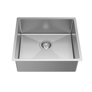 Évier de cuisine moderne en acier inoxydable haut de gamme, sur mesure, à finition brossée, anti-traces de doigts et étanche - Product Image 4