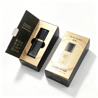Boîte d'emballage cosmétique haut de gamme personnalisée avec fermeture magnétique en feuille d'or et plateau en papier protecteur