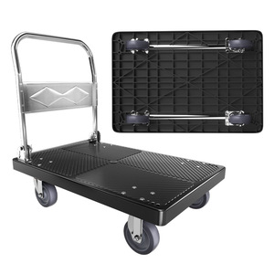 स्रोत कारखाने उत्पाद 150 किलोग्राम चार पहिया फोल्डेबल एडजस्टेबल टिकाऊ हैंड ट्रक/हैंड ट्रॉली नायलॉन प्लेटफॉर्म कार्ट भंडारण उपकरण - Product Image 5