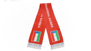 Écharpe Drapeau de la Guinée Équatoriale en Gros, Produits Personnalisés pour Supporters de Football, Écharpe Drapeau National, Écharpes à Pompons, Châle - Product Image 2