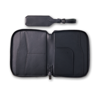 Ensemble d'étiquettes à bagages personnalisées pour passeport et document de voyage, pochette, sac organisateur de voyage, porte-passeport de luxe, en cuir végétalien pour hommes