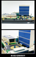 Wange 6219, Juego de Construcción de Bloques de Plástico ABS, Arquitectura Creativa, Edificio de las Naciones Unidas, para Niños, Bloques MOC