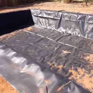 פוליאתילן geomembrane בריכת דגים מים אקוואקולטורה שחור hdpe ממברנה