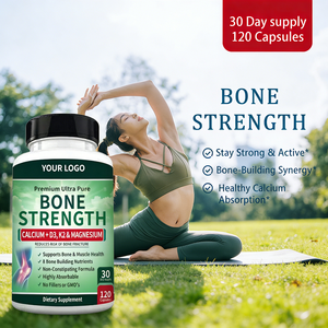 ओम मैग्नीशियम ग्लाइकेनेट विटामिन डी 3 k2 विटामिन बी 6 कैल्शियम हड्डी शक्ति कैप्सूल वयस्कों के लिए नहीं 120 गिनती - Product Image 4