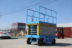 Wheel Type Working Platform 300kg Mobile Self-propelled Aerial Scissor Lift Platform