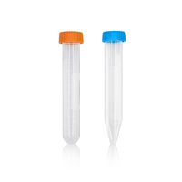 Tubes de centrifugation de laboratoire 50 ml 10 ml 15 ml en polypropylène plastique, coniques à bords évasés, avec bouchon à vis