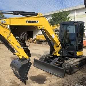 Excavadora Usada Yanmar Vio55-5/Vio55-6B de 5 Toneladas a Bajo Precio, Motor Mitsubishi, Pocas Horas de Uso, Cuchilla Niveladora, Cabina Cerrada, Caja de Cambios, Motor y Engranajes - Product Image 5