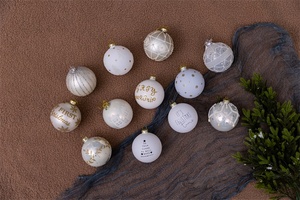 Meilleures décorations de <span class=keywords><strong>Noël</strong></span> en verre rond de grande taille pour la décoration de la maison - Product Image 6