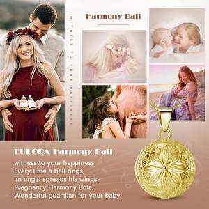 Collana con Sfera Armonica Merryshine, Ciondolo Bola Sonora Brillante per Gravidanza, Gioiello d'Amore Materno per Futura Mamma - Product Image 3
