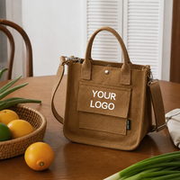 Sac fourre-tout en toile pour trajets quotidiens, sac bandoulière réglable avec poche, sac de courses pour le centre commercial