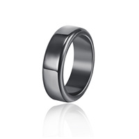 Bagues en hématite les plus vendues, mode hip-hop, bague simple pour couple, magnétique, noire, bague en hématite pour homme, bijoux
