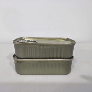 HACCP في محلول ملحي منخفض الملح sardin g * 48 علب سمك الماكريل المعلب مع الحفاظ على الجسم والزعانف - Product Image 5