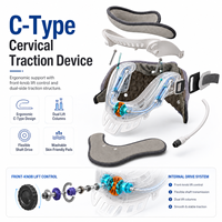 Appareil de traction cervicale électrique BOAN, réglage progressif de la pression d'air, support en plastique intégré, directement de l'usine