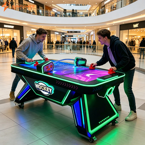 Table de hockey sur air LED de luxe à prix d'usine avec marquage électronique en option – Équipement de divertissement intérieur pour hôtels - Product Image 1