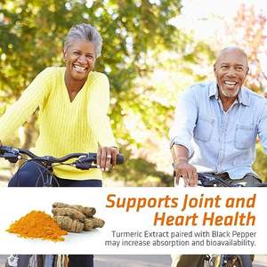 مكمل الكركمين مع الكركم والزنجبيل العضوي، 95% من مركبات الكركمين، مع الفلفل الأسود الحيوي للامتصاص الأفضل، خالٍ من المواد المعدلة وراثياً - Product Image 4
