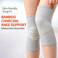 Genouillère respirante en charbon de bambou, attelle de compression réglable pour la protection des jambes longues, idéale pour la course et le cyclisme