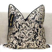 22x22 24x24 Pouces Usine personnalisée grande quantité en gros luxe confortable jacquard housses de coussin
