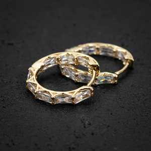 Orecchini a Cerchio Geometrici Scintillanti per Donne, Orecchini Moderni Statement, Gioielli di Moda Quotidiana - Product Image 6